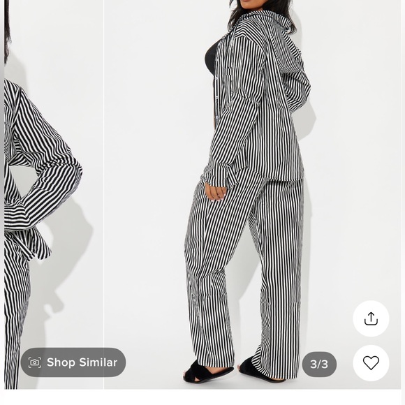 3 Piece Poplin Pj Pant Set - Picture 3 of 4